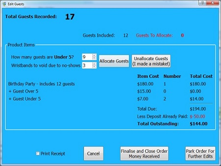 FinalisePartyScreen2